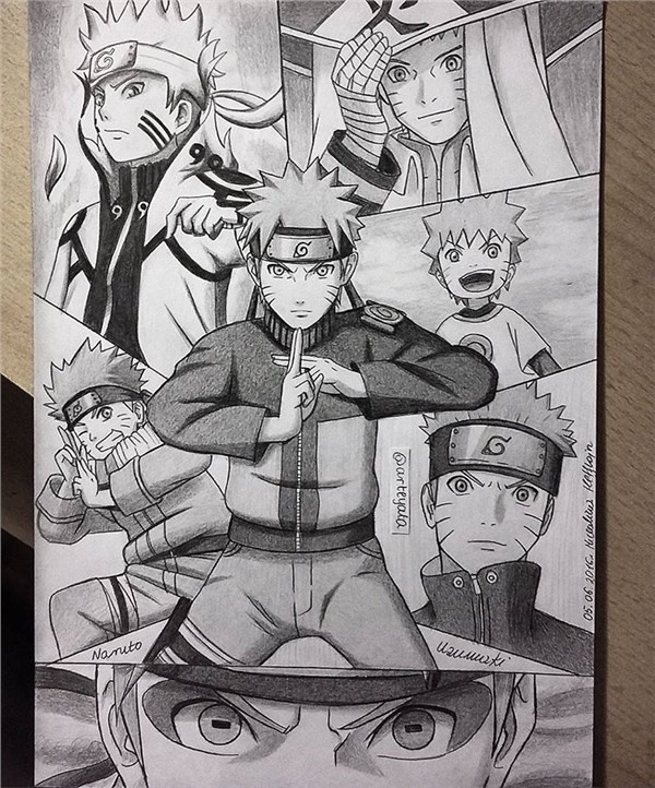 这一波兰画师的火影系列又出新专辑啦！，画风依然屌炸天[嘻嘻][吃惊]